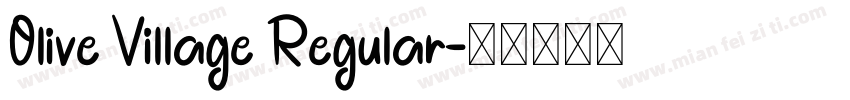 Olive Village Regular字体转换